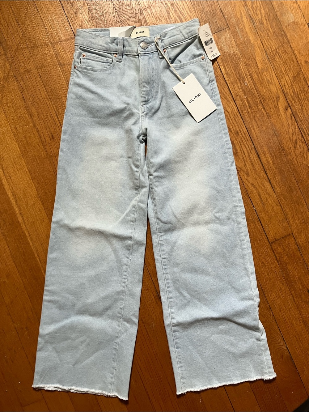 NWT DL1961 Light Blue High Rise Wide Leg Jeans
